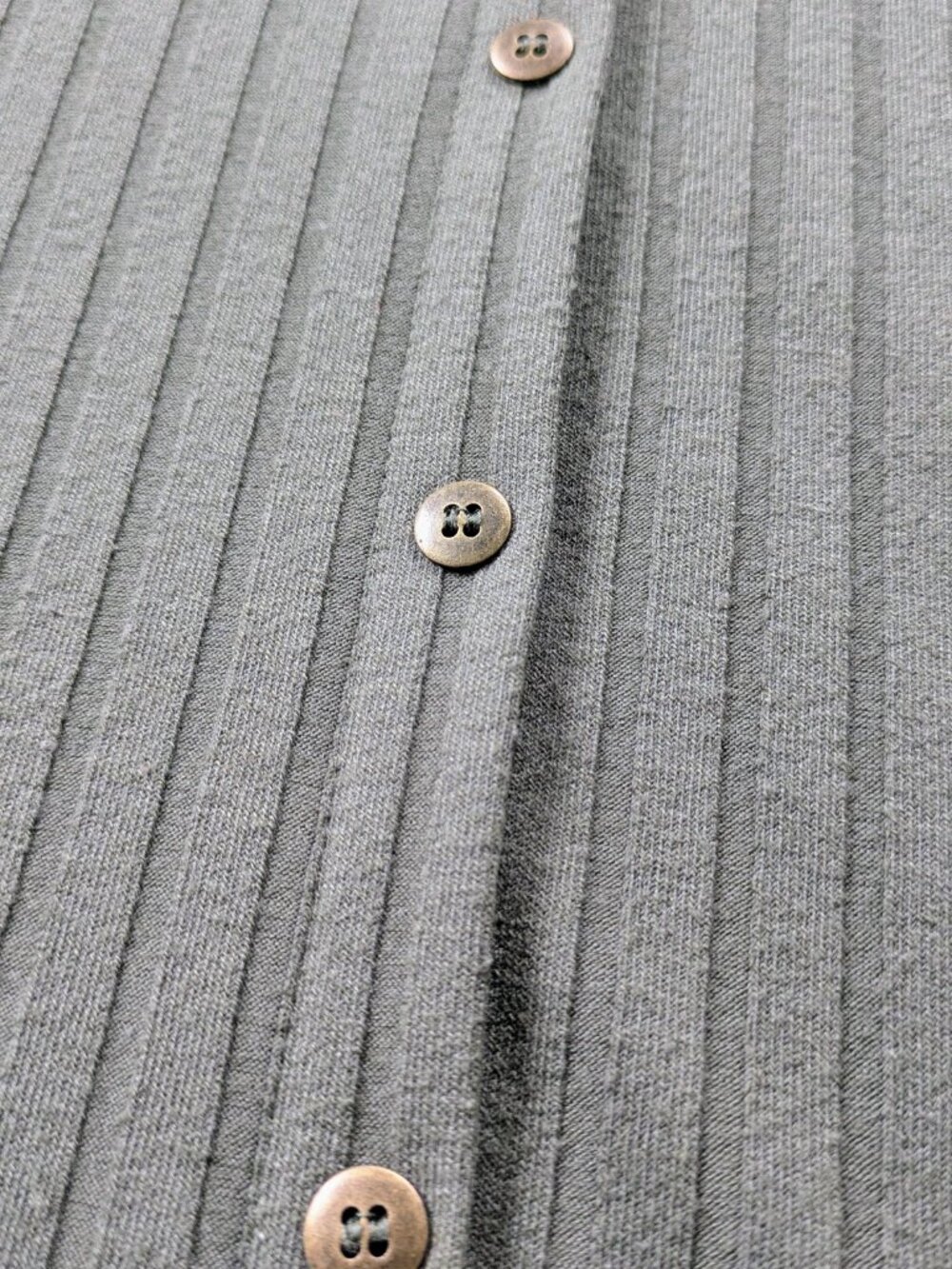 Thyme Ribbed Button-Front Dress — XS - Picture 6 of 8